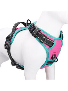 No-Pull Reflective Dog Harness, Adjustable Vest for Comfort & Safety